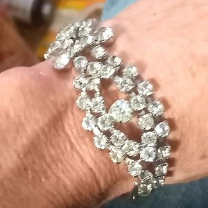 Antique rhinestone bracelet